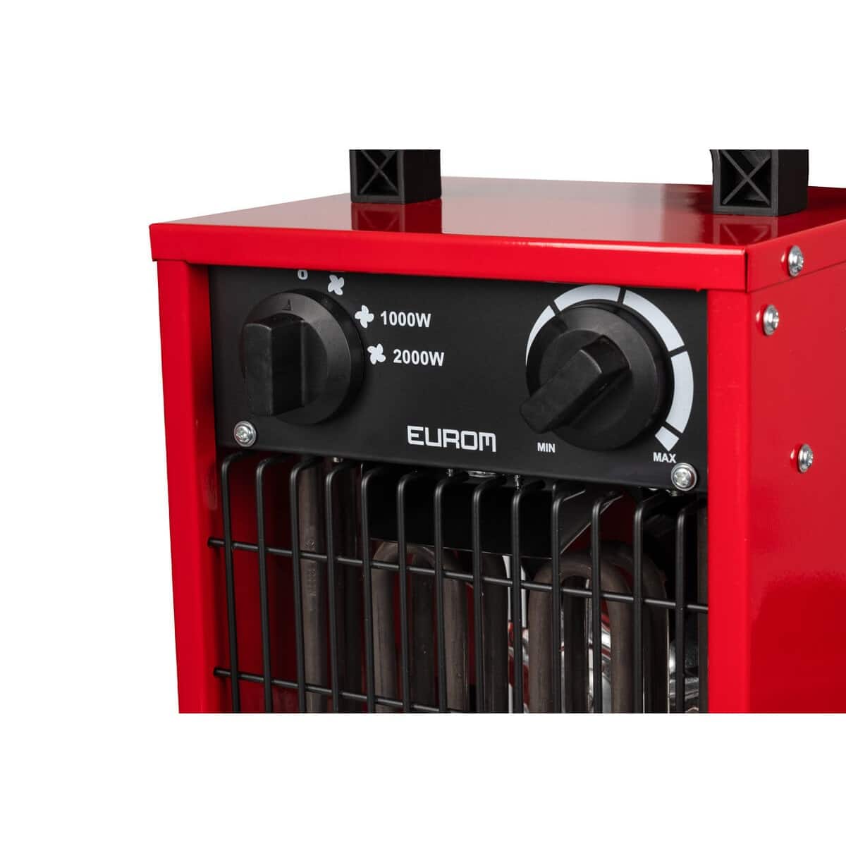 Aeroterma electrica industriala cu termostat, Eurom, EK2000, 2000 W, rosu