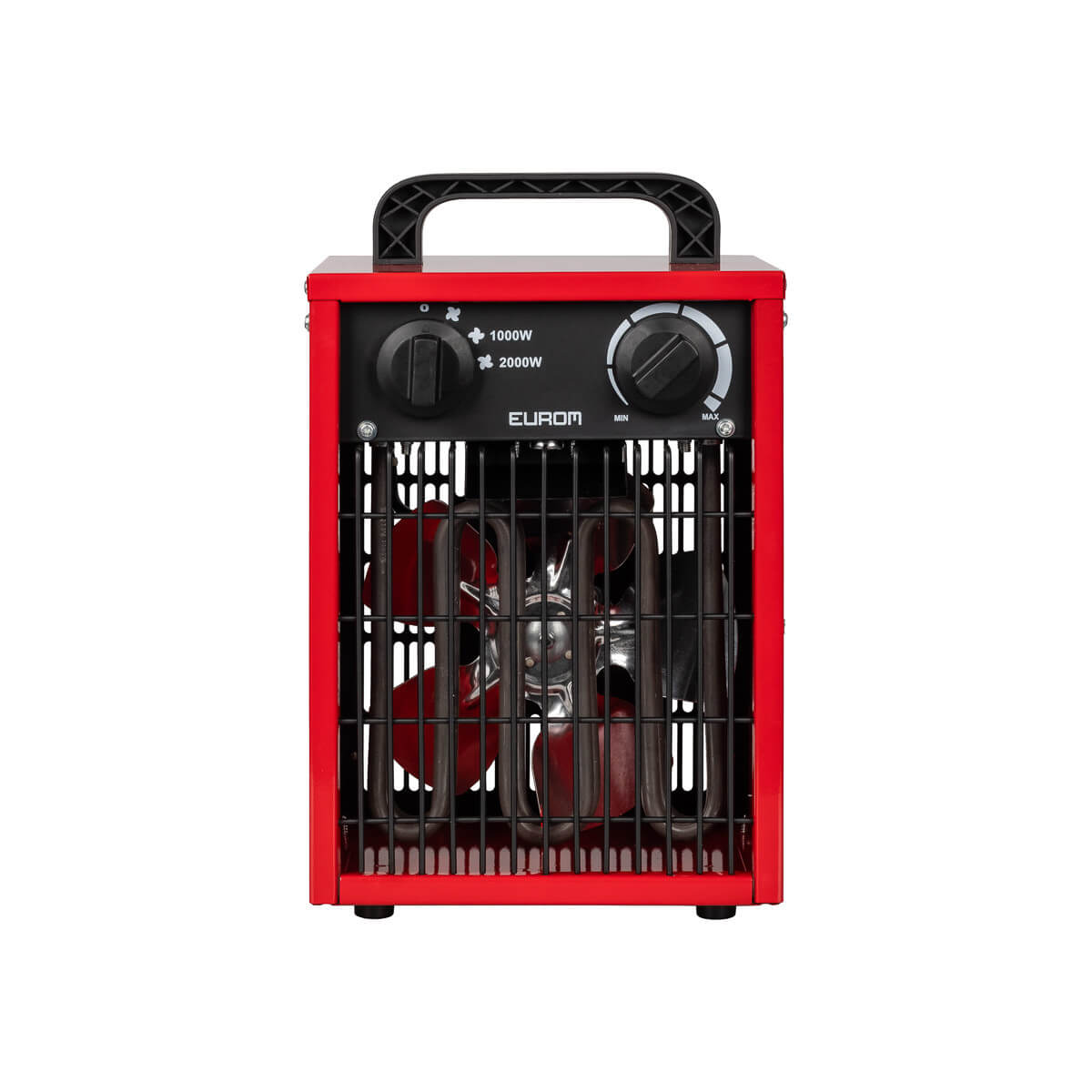 Aeroterma electrica industriala cu termostat, Eurom, EK2000, 2000 W, rosu