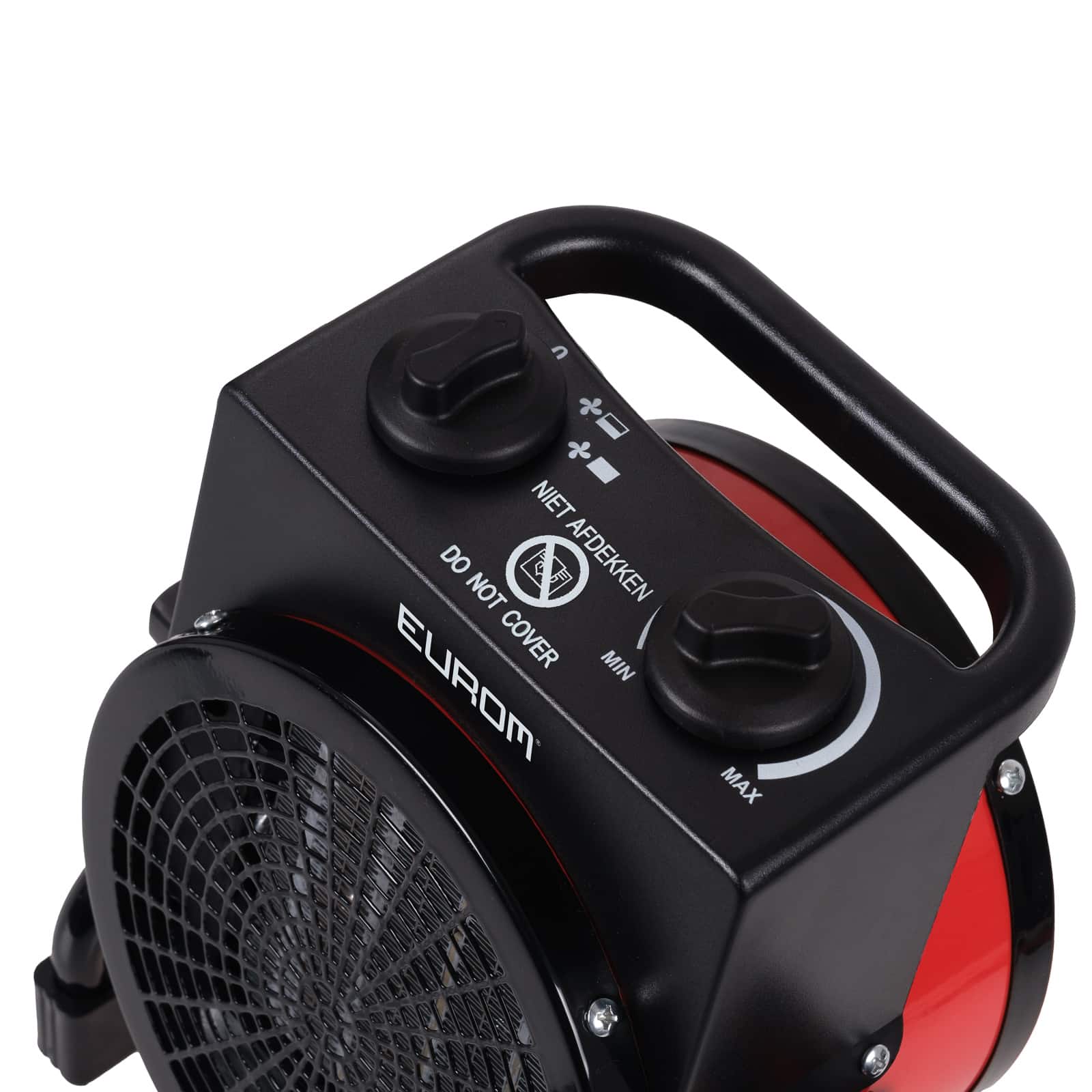 Aeroterma electrica industriala cu termostat, Eurom, 340143, 2000 W, rosu