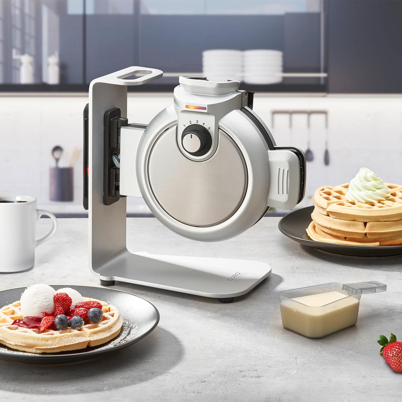 Aparat de vafe, Caso Germany, WaffleUp, inox