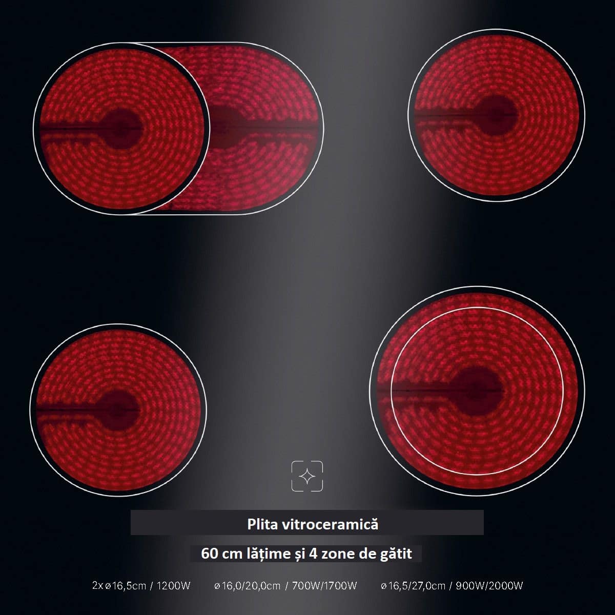 Set plita vitroceramica si cuptor electric cu convectie incorporabil, 56 litri, Bomann, EHBC7937N, 380 V, negru
