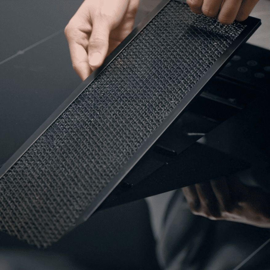 Plita electrica cu inductie incorporabila si hota integrata, Ciarra, ONE, 4 zone, 59 cm, negru