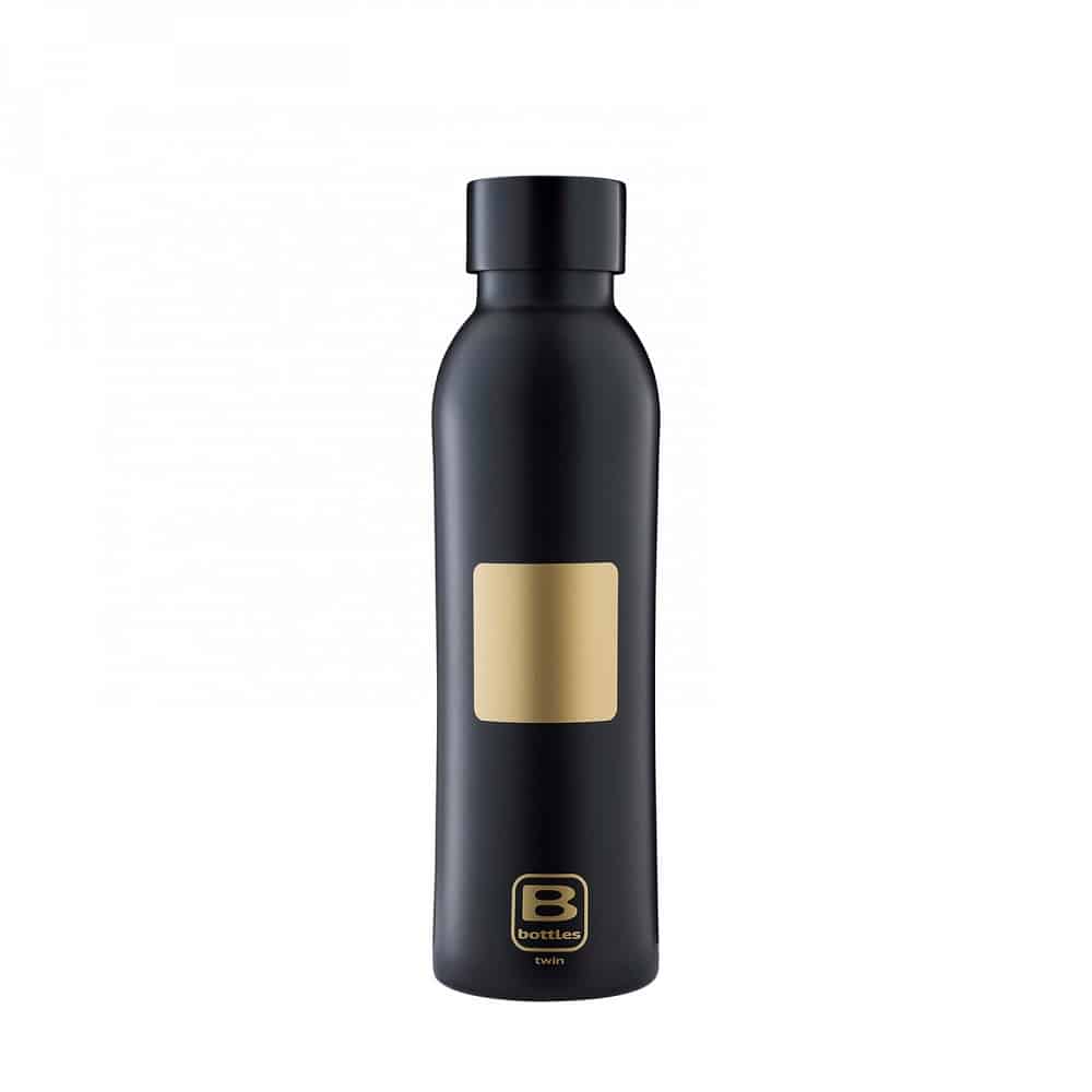 Termos B Bottles Twin Square Gold 500 ml, Casa Bugatti - BBT-QG500NS, negru/auriu