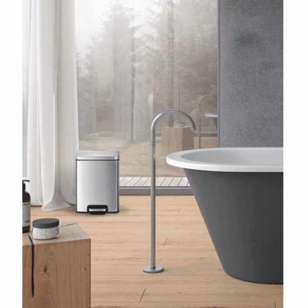 Cos de gunoi cu pedala, EKO, Madison, 12 litri, 1 compartiment, inox