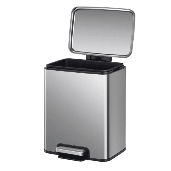 Cos de gunoi cu pedala, EKO, Madison, 12 litri, 1 compartiment, inox