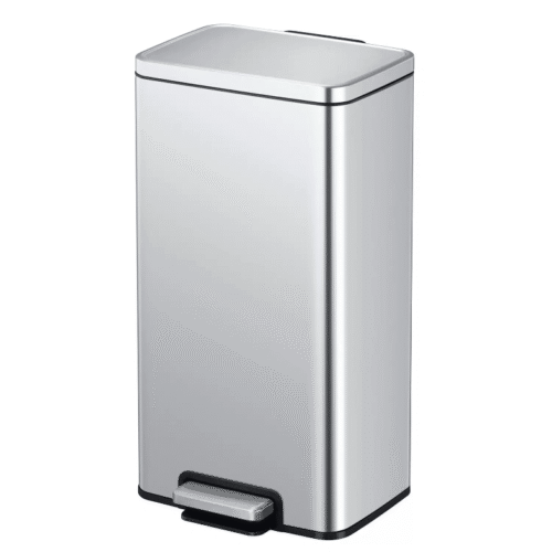 Cos de gunoi cu pedala, EKO, Madison, 30 litri, 1 compartiment, inox