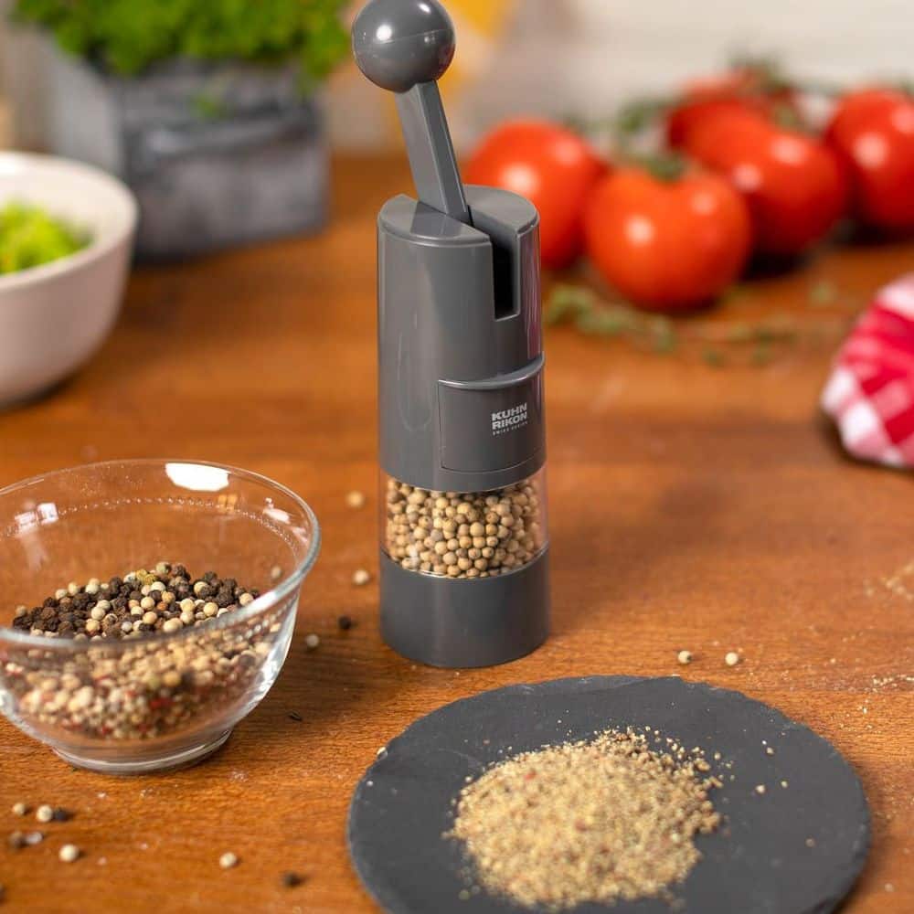 Rasnita manuala pentru condimente, Kuhn Rikon, Ratchet, antracit
