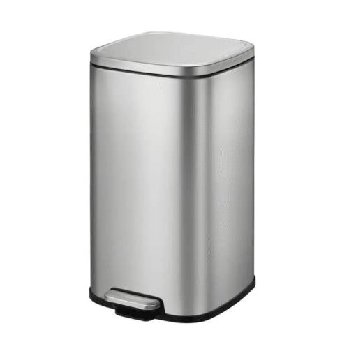 Cos de gunoi cu pedala, EKO, Stella, 20 litri, 1 compartiment, inox