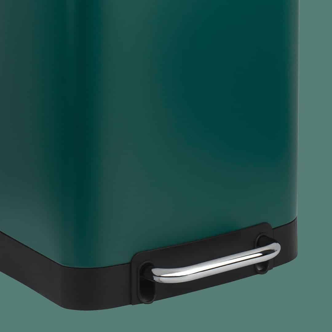 Cos de gunoi cu pedala, Les Collectors, N501, 20 litri, 1 compartiment, verde inchis