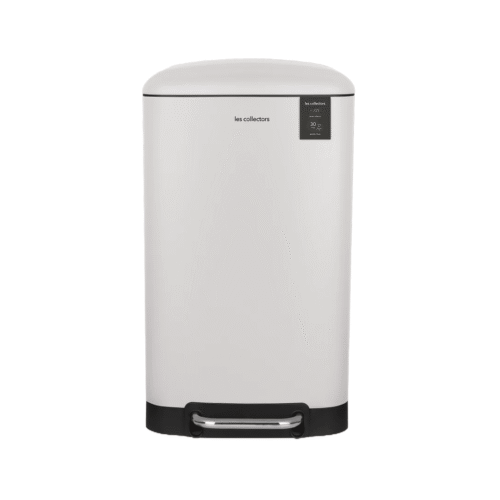Cos de gunoi cu pedala, Les Collectors, N728, 30 litri, 1 compartiment, alb