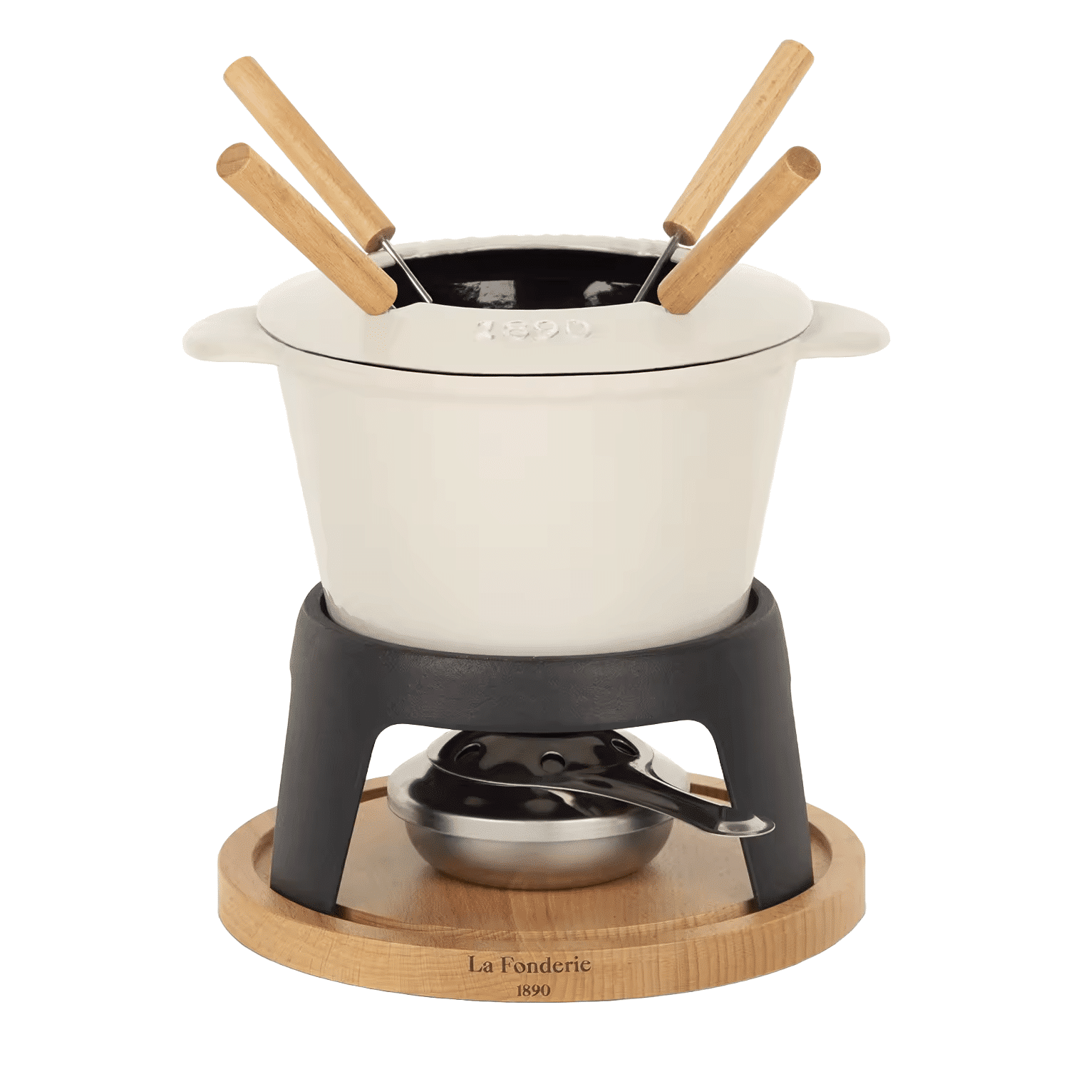 Set fondue La Fonderie 1890, H.Koenig - Mont Joly, crem