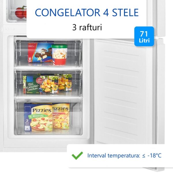 Combina frigorifica, Bomann, KG7353W, 268 litri, alb