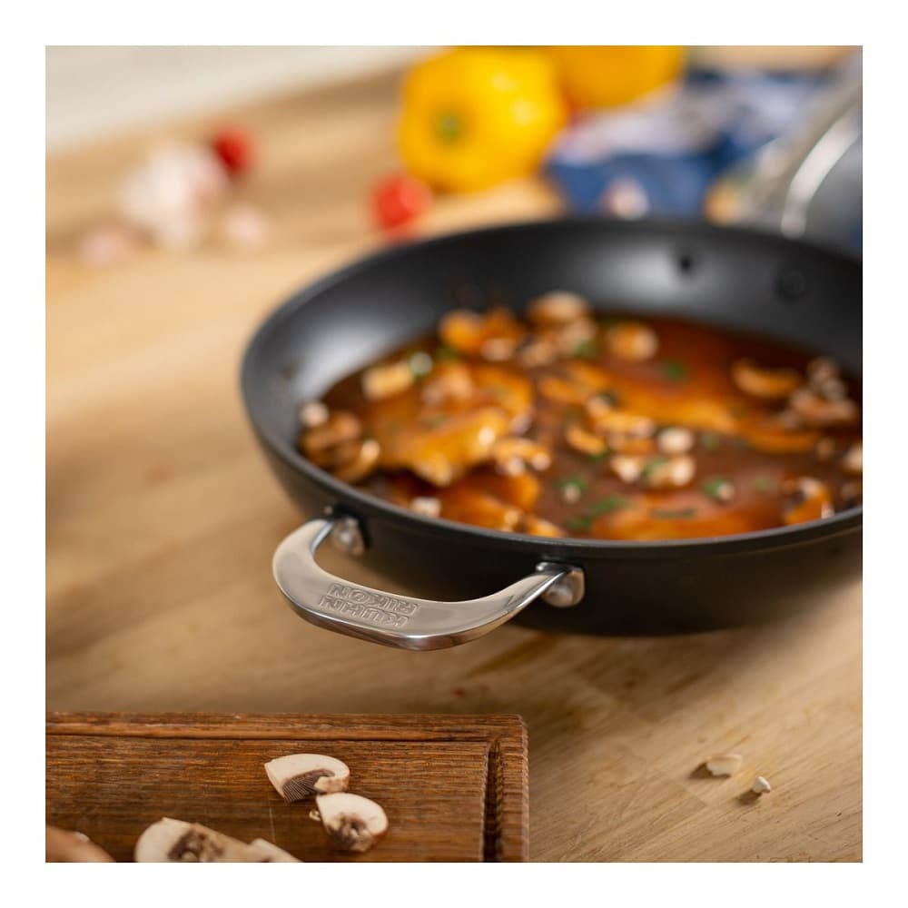 Tigaie saute cu capac, aluminiu si titan, Ø 28 cm, Kuhn Rikon, Easy Pro