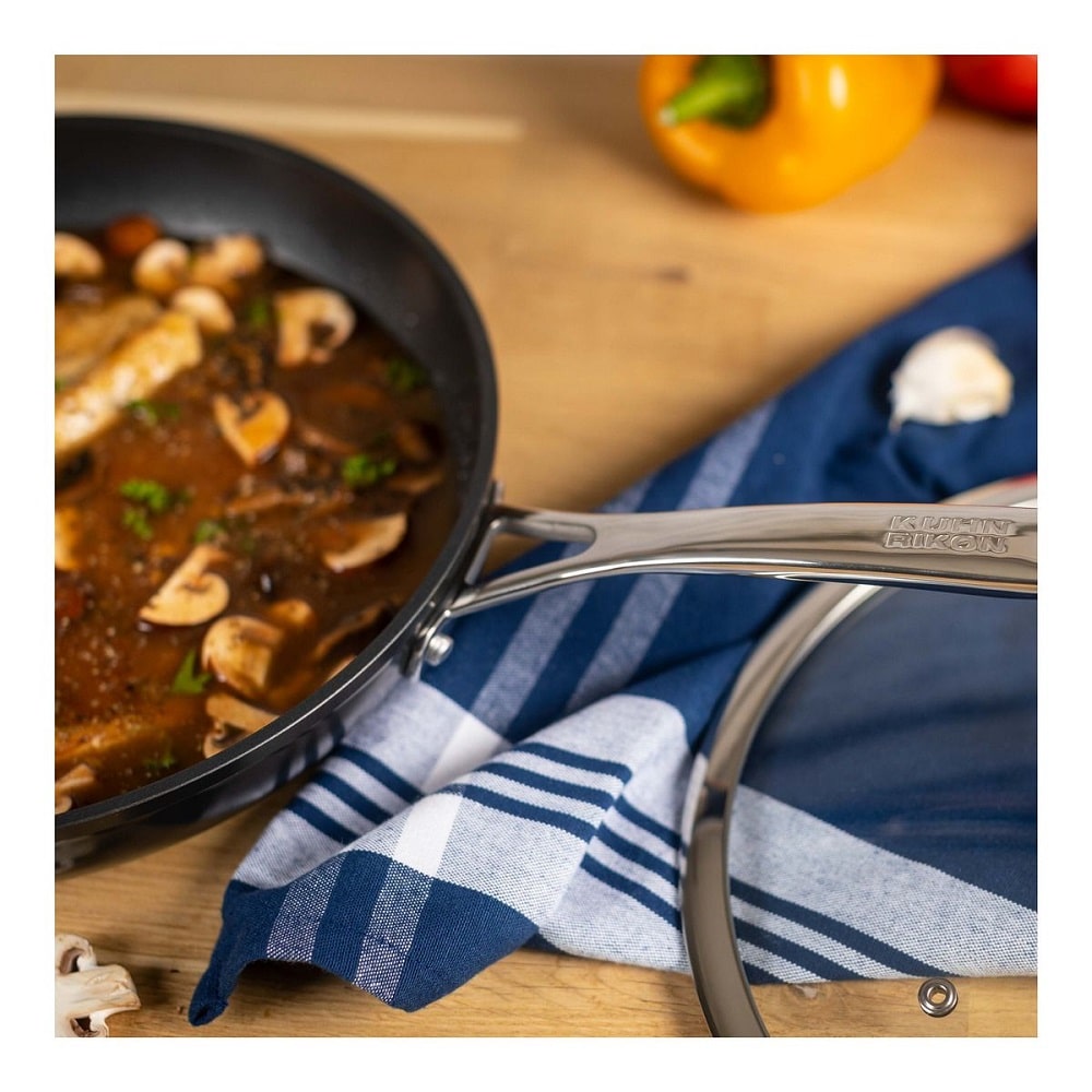 Tigaie saute cu capac, aluminiu si titan, Ø 28 cm, Kuhn Rikon, Easy Pro