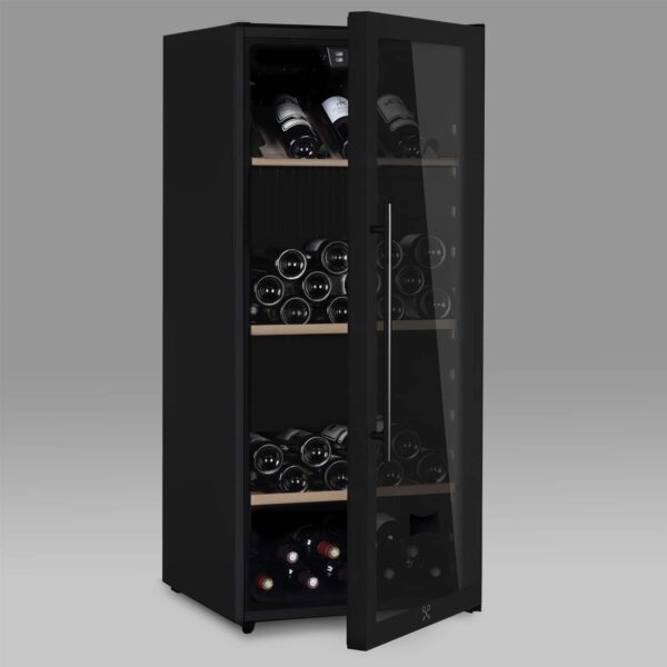 Racitor de vinuri, 108 sticle, LES PETITS CHAMPS, CAVCBD108, negru