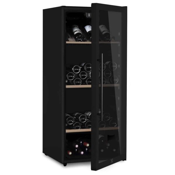 Racitor de vinuri, 108 sticle, LES PETITS CHAMPS, CAVCBD108, negru