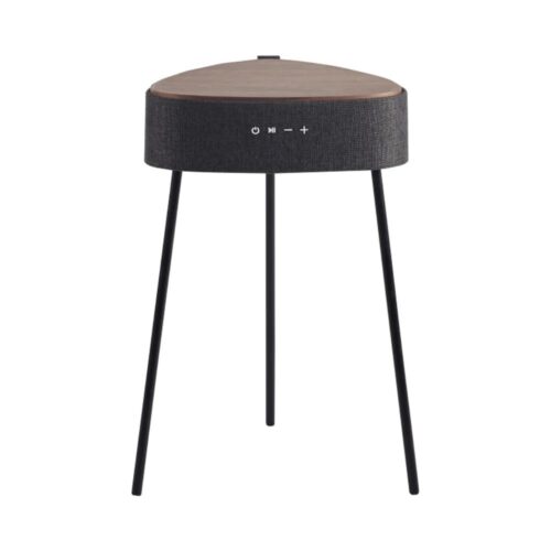 Masuta de cafea cu boxa incorporata Airtable Flow, Salora - negru/lemn