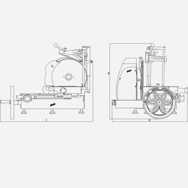 Feliator manual profesional Flywheel B116, Berkel - rosu