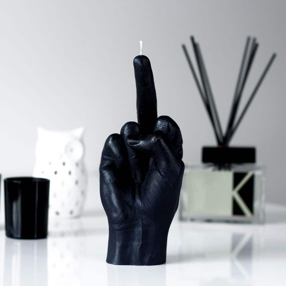 Lumanare decorativa F*ck You, CandleHand - negru