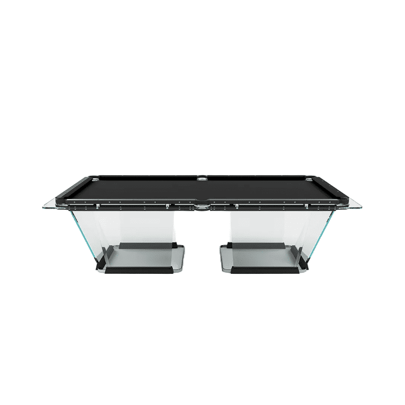 Masa de biliard din cristal, Teckell, L 260 cm, negru