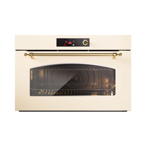 Cuptor electric incorporabil, 110 litri, ILVE, Nostalgie, Multioven, crem/auriu