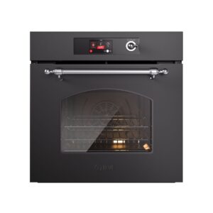 Cuptor electric incorporabil, 65 litri, ILVE, Nostalgie, Multioven, negru/argintiu
