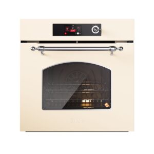 Cuptor electric incorporabil, 65 litri, ILVE, Nostalgie, Multioven, crem/argintiu