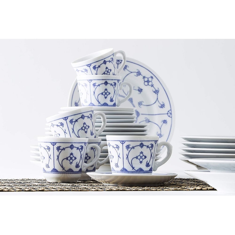 Serviciu de masa din portelan, 30 piese, 6 persoane, Kahla, Blue Saks