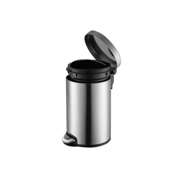 Cos de gunoi cu pedala, EKO, Serene, 12 litri, 1 compartiment, inox
