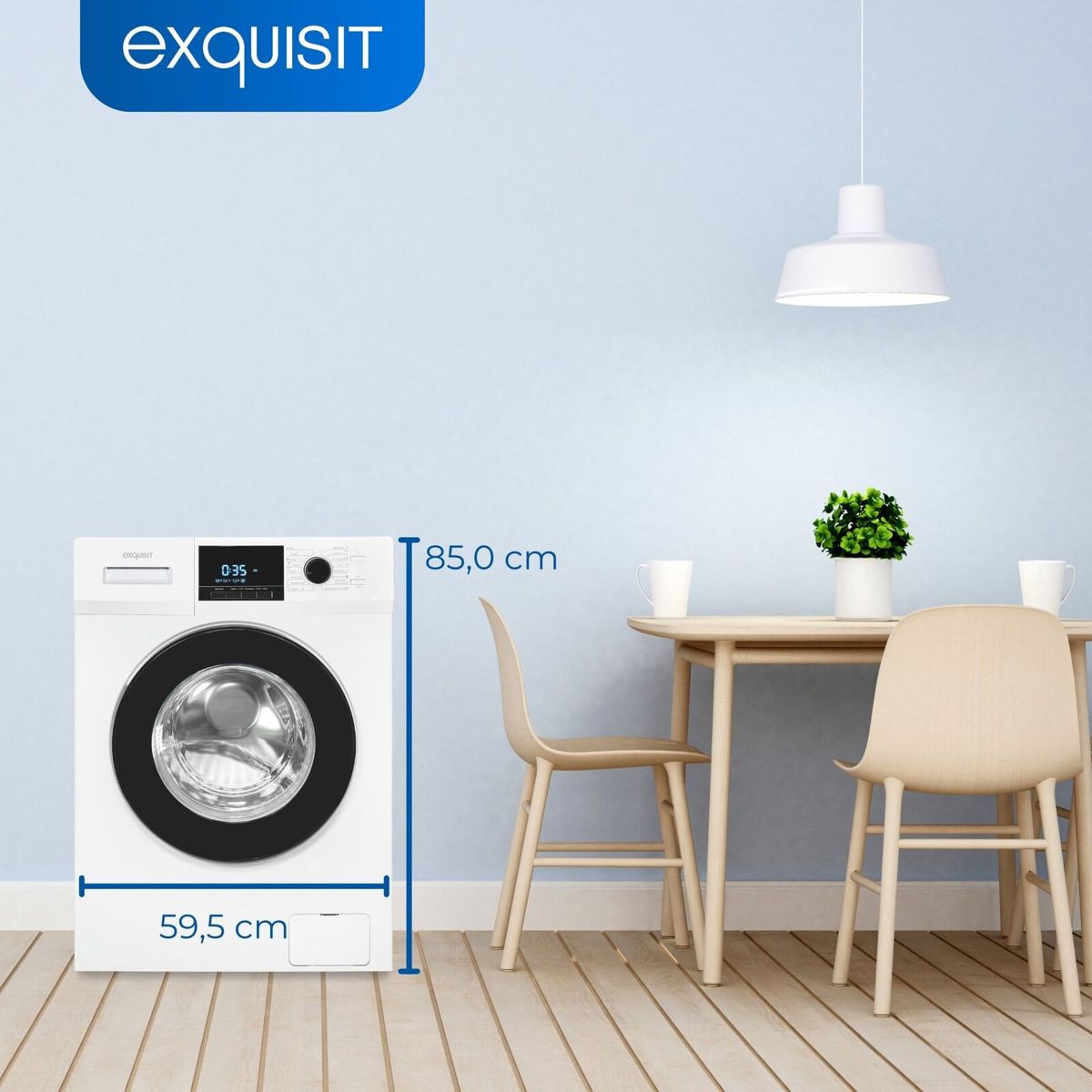 Masina de spalat rufe, Exquisit, 9 kg, 1400 rpm, alb