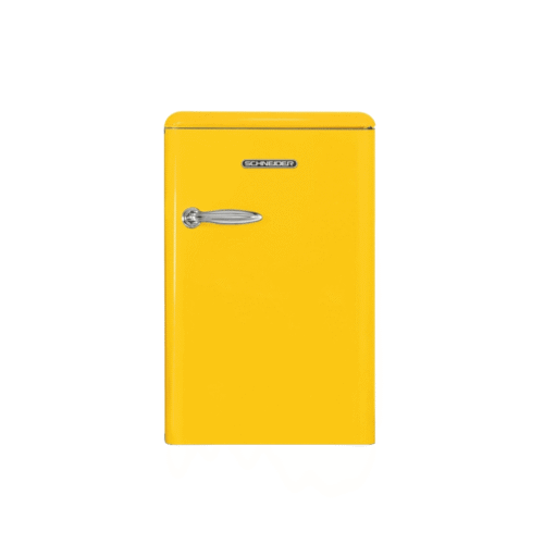 Mini frigider Retro, Schneider, SCTT115VCAN, 109 litri, galben