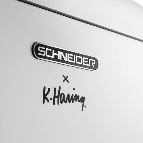 Frigider Retro, Schneider x Keith Haring, Tech Art pattern, 211 litri, alb