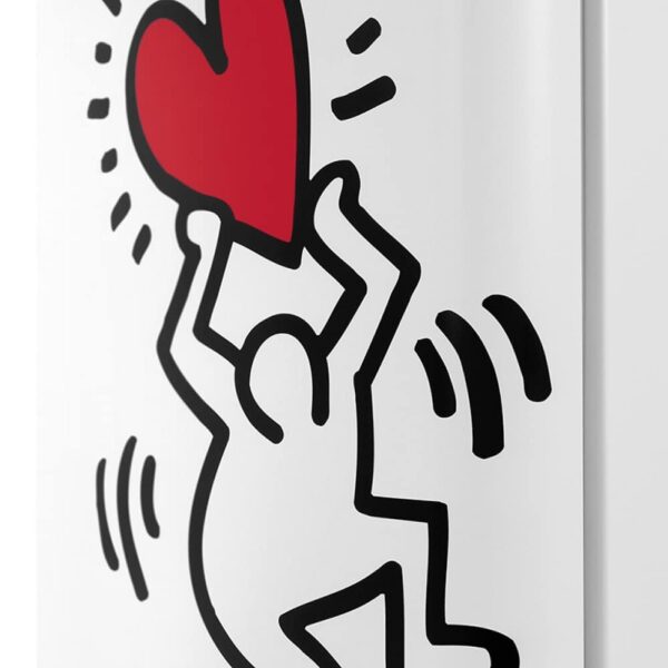 Frigider Retro, Schneider x Keith Haring, Tech Art pattern, 211 litri, alb