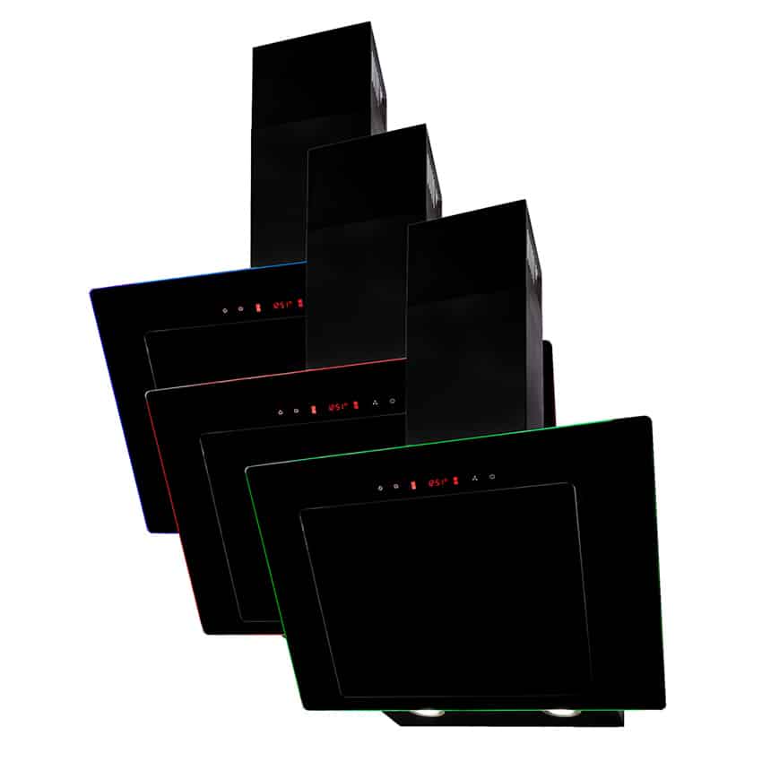 Hota decorativa, Exquisit, 311 m³/h, 54 cm, negru