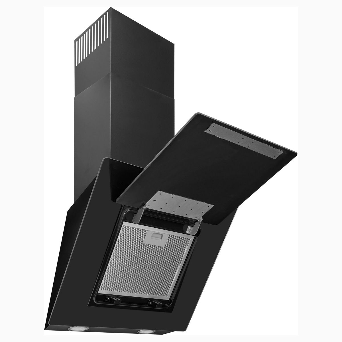 Hota decorativa, Exquisit, 311 m³/h, 54 cm, negru