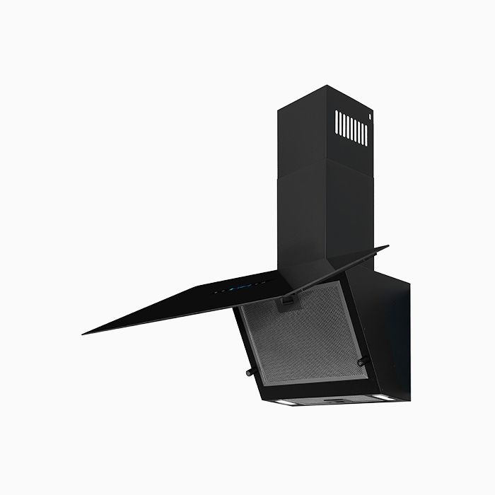 Hota decorativa, Exquisit, 392 m³/h, 80 cm, negru