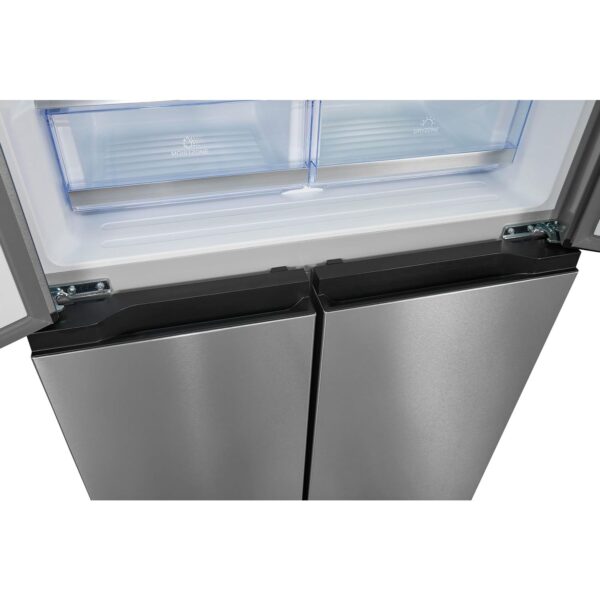Frigider side by side, Exquisit, cu dispenser de apa, 432 litri, antracit