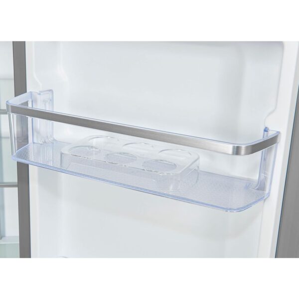 Frigider side by side, Exquisit, cu dispenser de apa, 432 litri, antracit