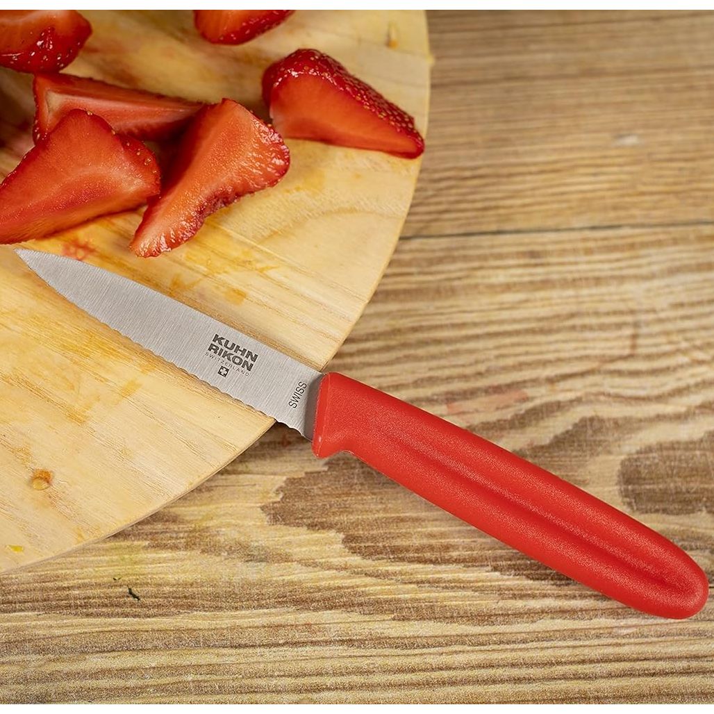 Set oala cu capac si accesorii, otel inoxidabil, 6 piese, Kuhn Rikon, Starter Set, rosu