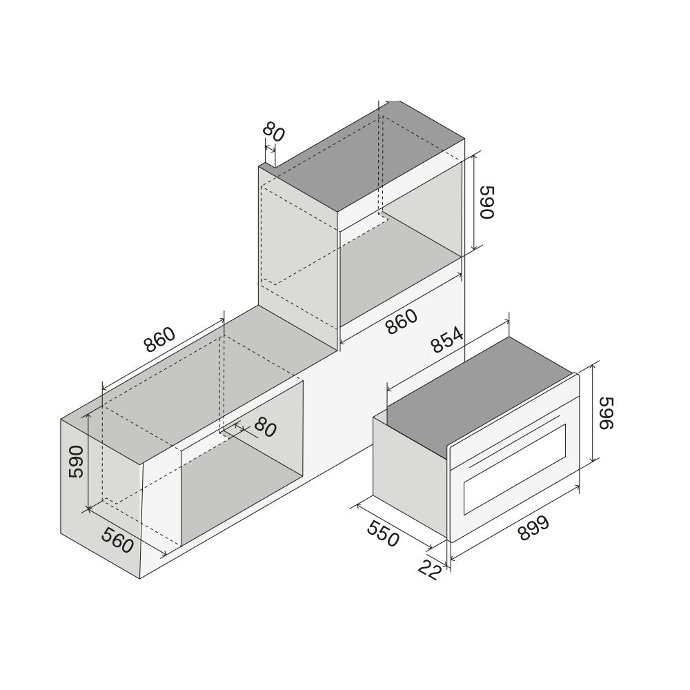 Cuptor electric incorporabil, 110 litri, ILVE, Nostalgie, Multioven, crem/auriu