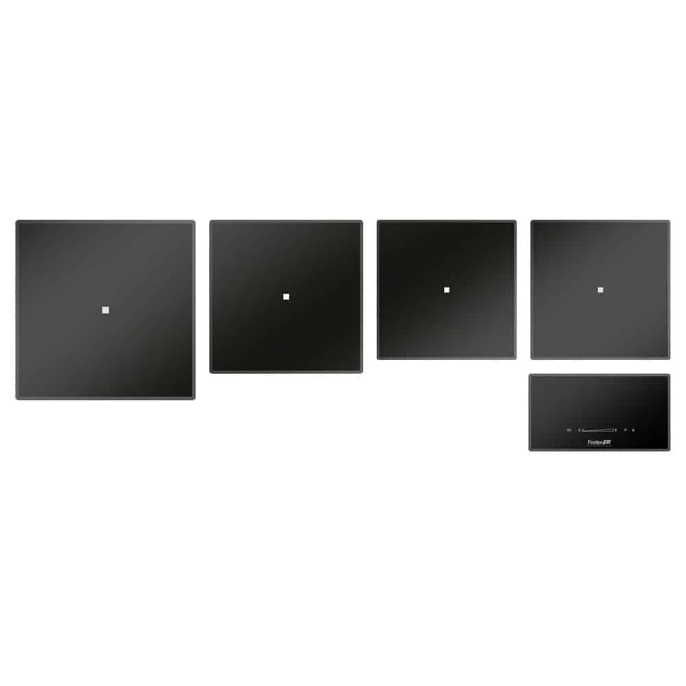Plita modulara cu inductie, Foster, Quadra, 4 zone, negru