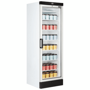 Congelator tip vitrina, TEFCOLD, UFFS371G, 270 litri, alb