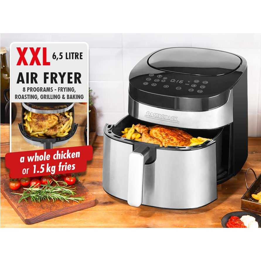 Friteuza cu aer cald Air Fryer, Gastroback, Airfryer Air Pro XXL, 1800 W, 6.5 litri, inox