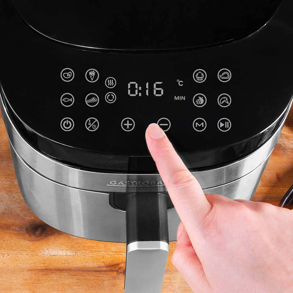 Friteuza cu aer cald Air Fryer, Gastroback, Airfryer Air Pro XXL, 1800 W, 6.5 litri, inox