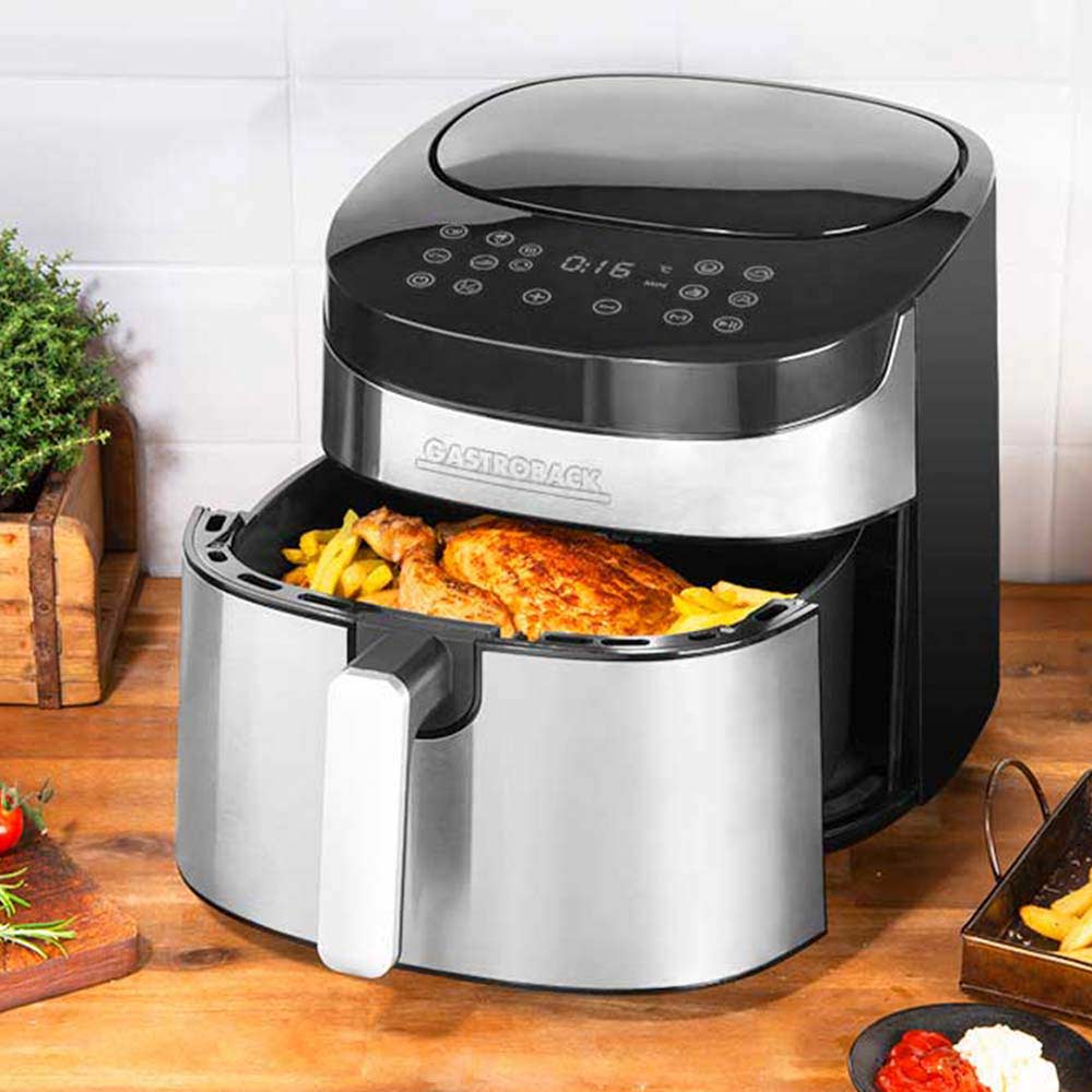 Friteuza cu aer cald Air Fryer, Gastroback, Airfryer Air Pro XXL, 1800 W, 6.5 litri, inox