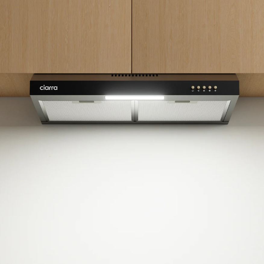 Hota incorporabila, Ciarra, CBCB6903D-B, 220 m³/h, 60 cm, negru