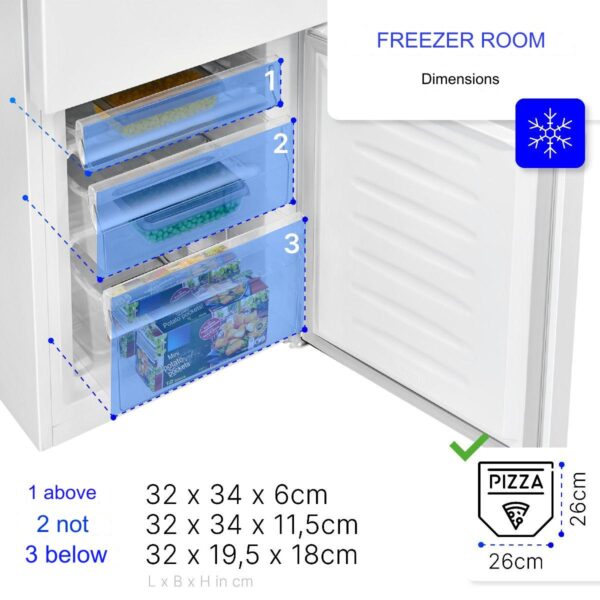 Combina frigorifica, Bomann, KG320.2W, 175 litri, alb