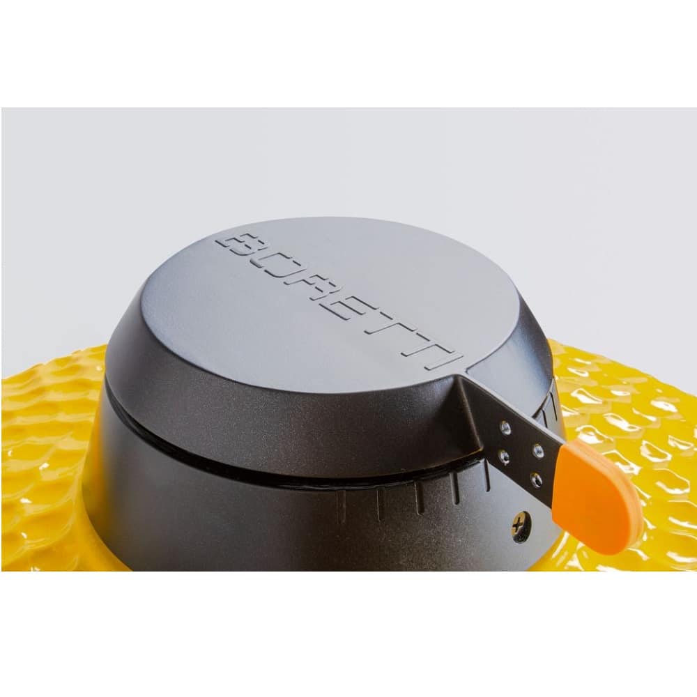 Gratar cu carbuni si termometru integrat Kamado, Boretti, Ceramica Limone Large, Ø 45 cm, galben