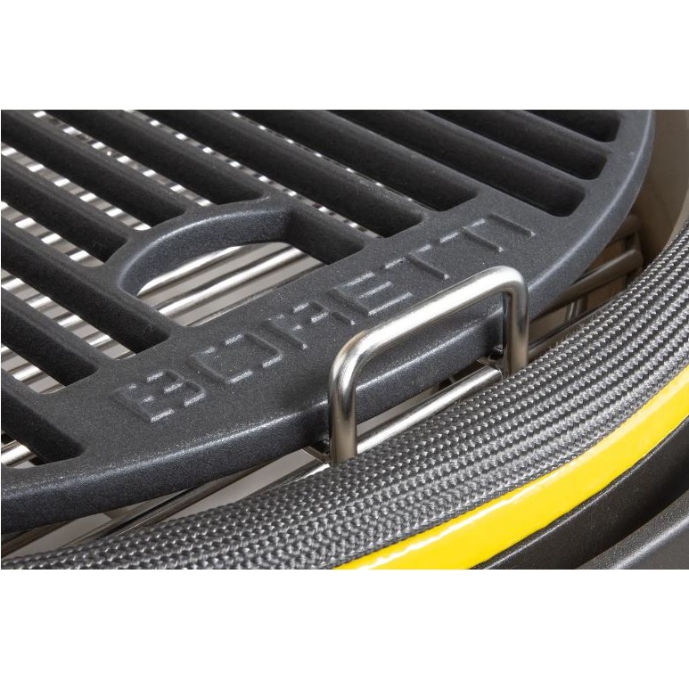 Gratar cu carbuni si termometru integrat Kamado, Boretti, Ceramica Limone Large, Ø 45 cm, galben