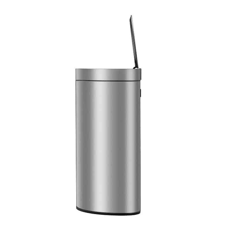 Cos de gunoi semirotund cu senzor, EKO, Mirage, 47 litri, 1 compartiment, inox